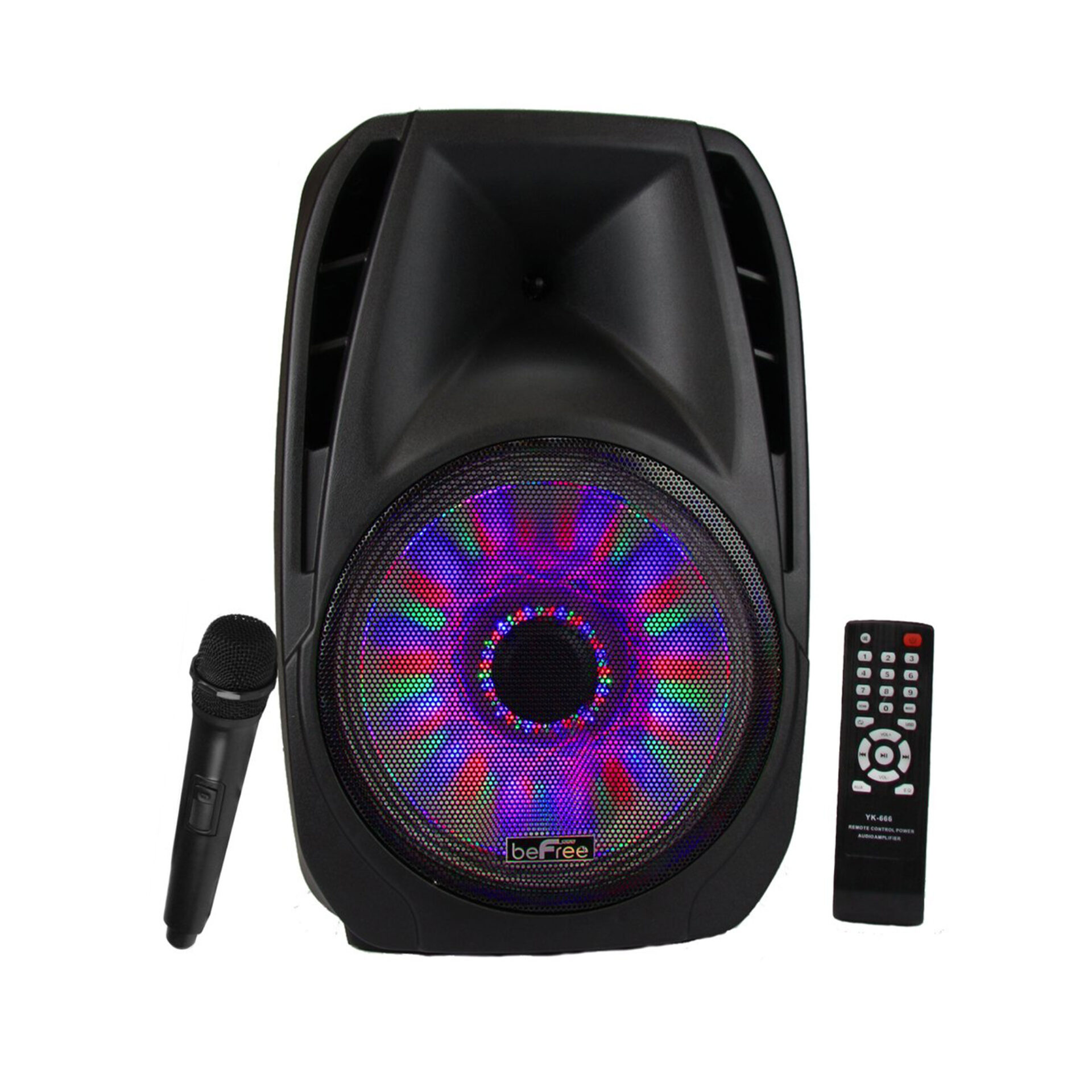 15 Inch Portable Bluetooth Speaker Sound Volume Reactive Lights