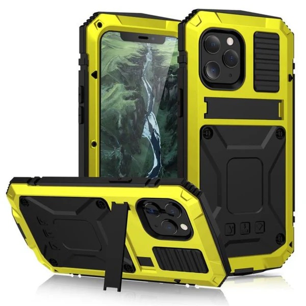 Protective Metal Cover Case for iPhone 11 Yellow